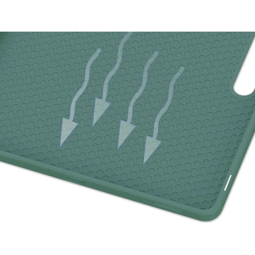 Etui z klapką Bizon Case Tab Lizard do Samsung Galaxy Tab S10 FE+ Plus ciemnozielone