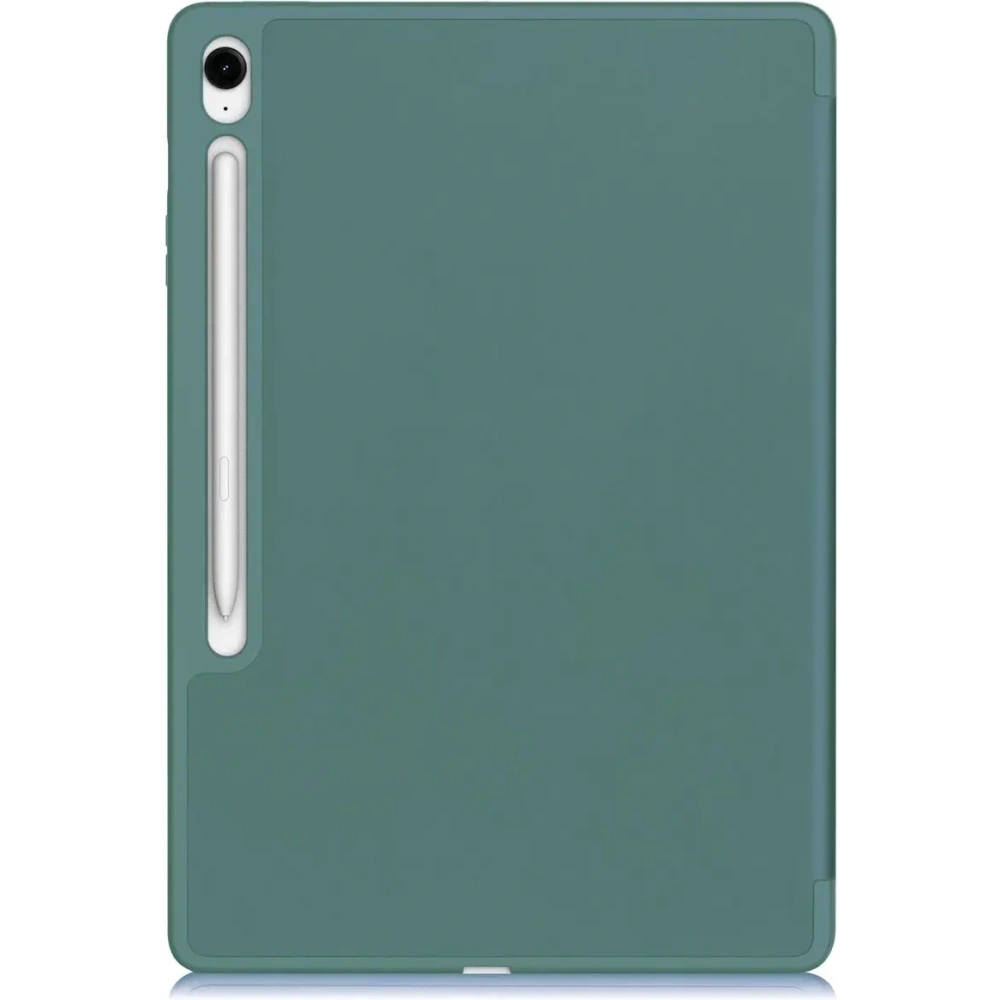 Etui z klapką Bizon Case Tab Lizard do Samsung Galaxy Tab S10 FE+ Plus ciemnozielone