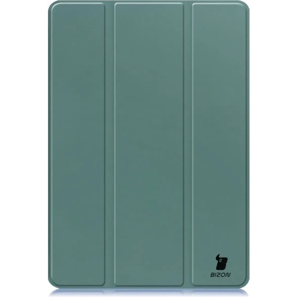 Etui z klapką Bizon Case Tab Lizard do Samsung Galaxy Tab S10 FE+ Plus ciemnozielone