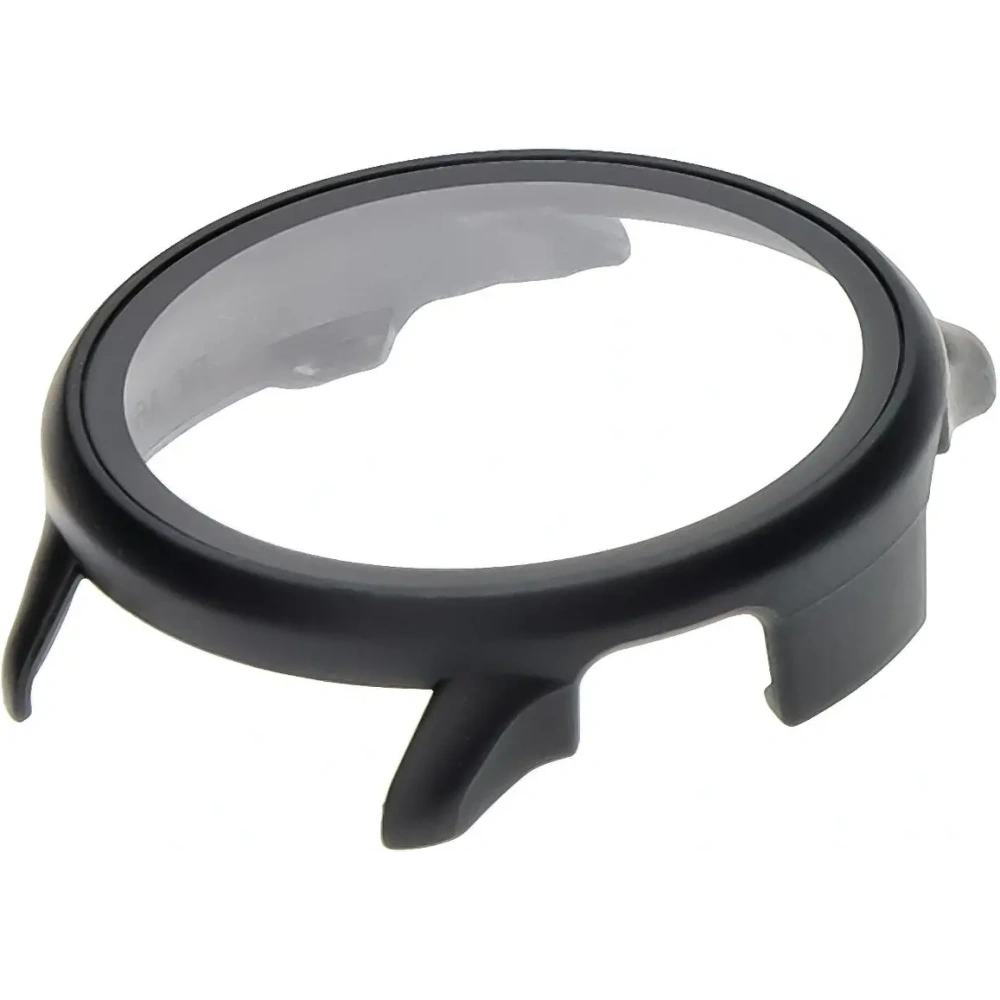 Etui ze szkłem do zegarka Bizon Case+Glass Watch do Garmin Vivoactive 6 czarne matowe