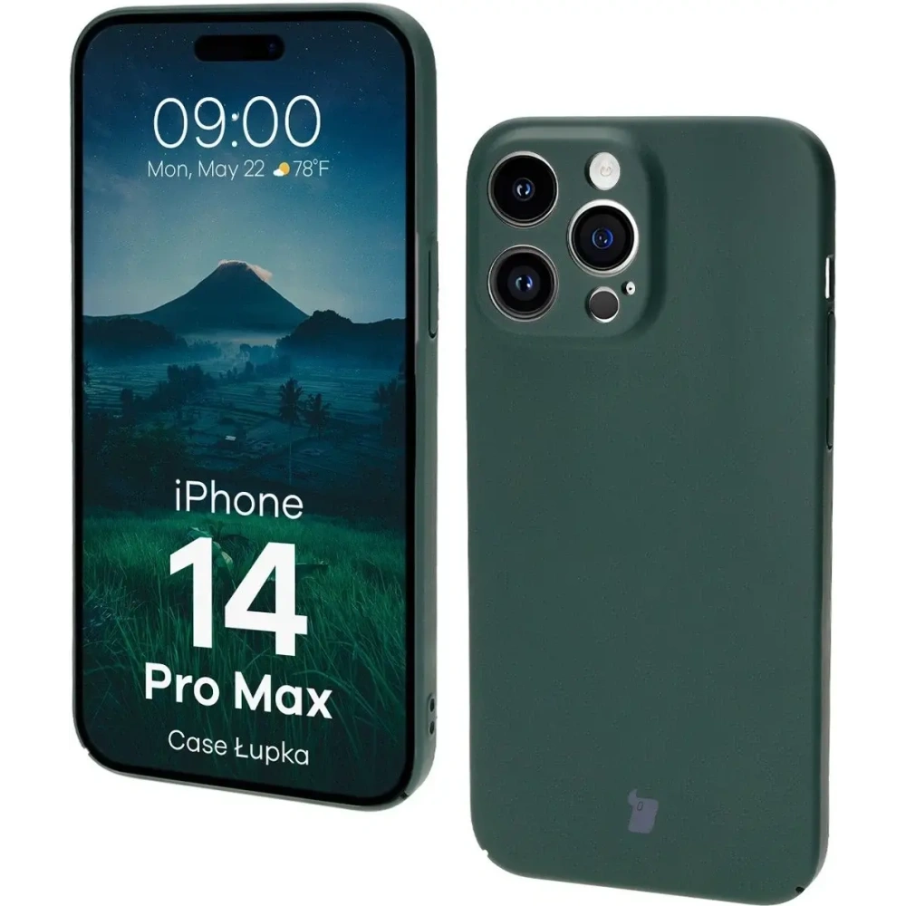 Etui Bizon Case Łupka do Apple iPhone 14 Pro Max zielone