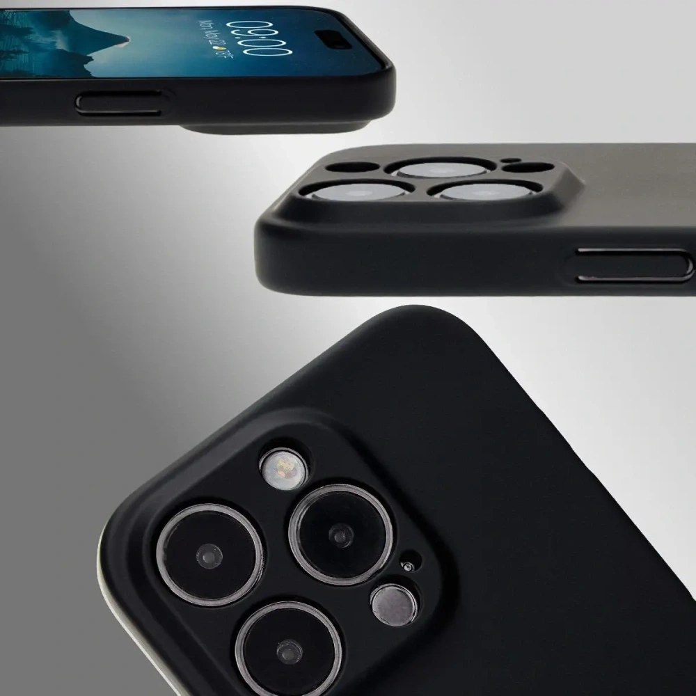 Etui Bizon Case Łupka do Apple iPhone 15 Pro czarne