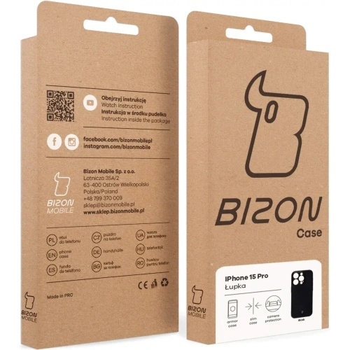 Buy Bizon Case Lupka Apple iPhone 15 Pro black - BIZ9356 - {ean13} - Home Screen Store Europe