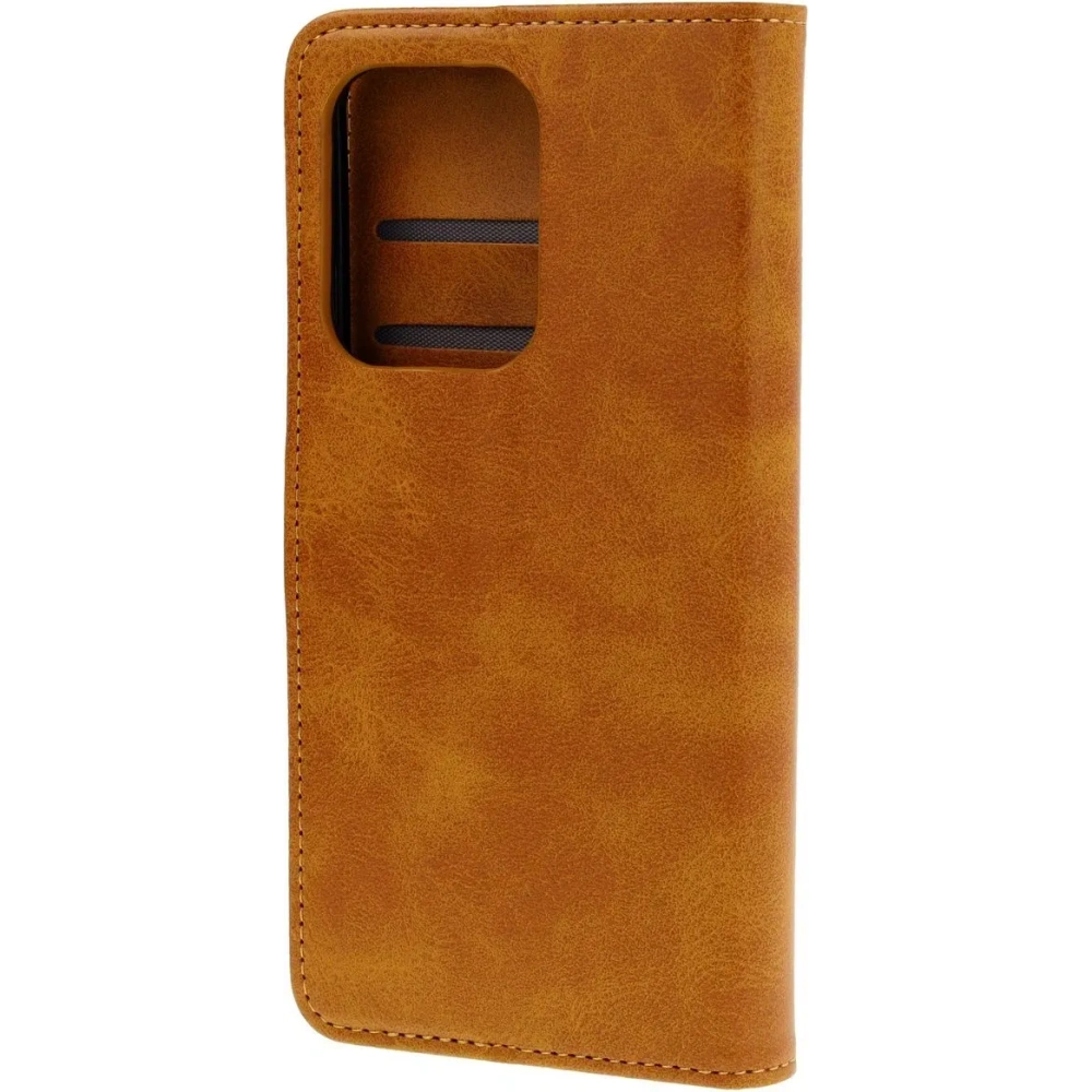 Etui z klapką Bizon Case Pocket do Oppo Reno13 brązowe