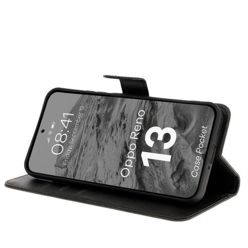 Kup Etui z klapką Bizon Case Pocket do Oppo Reno13 czarne - BIZ9359 - {ean13} - Sklep Home Screen