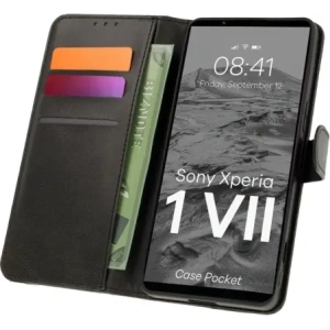 Kup Etui z klapką Bizon Case Pocket do Xperia 1 VII czarne - BIZ9362 - {ean13} - Sklep Home Screen
