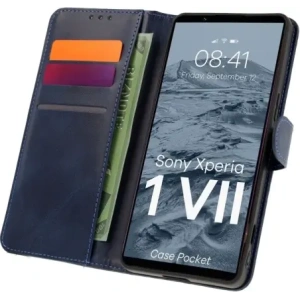 Buy Bizon Case Pocket Xperia 1 VII navy blue - BIZ9363 - {ean13} - Home Screen Store Europe