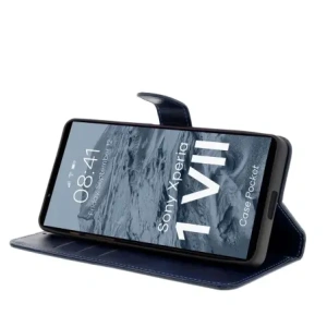 Buy Bizon Case Pocket Xperia 1 VII navy blue - BIZ9363 - {ean13} - Home Screen Store Europe