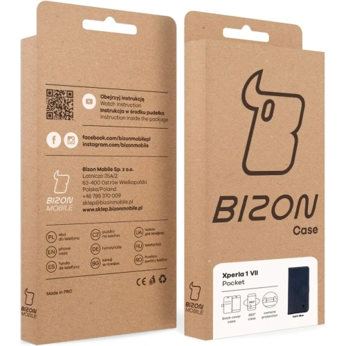 Buy Bizon Case Pocket Xperia 1 VII navy blue - BIZ9363 - {ean13} - Home Screen Store Europe