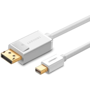 Kabel Mini DisplayPort do DisplayPort UGREEN MD105, 4K 60Hz, dwukierunkowy, 1.5m (biały)