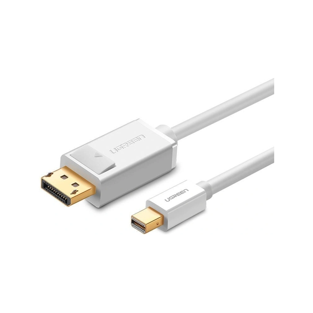 Kabel Mini DisplayPort do DisplayPort UGREEN MD105, 4K 60Hz, dwukierunkowy, 1.5m (biały)