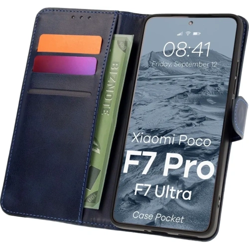 Buy Bizon Case Pocket Xiaomi POCO F7 Pro / F7 Ultra navy blue - BIZ9365 - {ean13} - Home Screen Store Europe