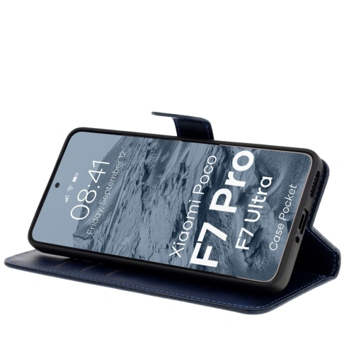 Buy Bizon Case Pocket Xiaomi POCO F7 Pro / F7 Ultra navy blue - BIZ9365 - {ean13} - Home Screen Store Europe