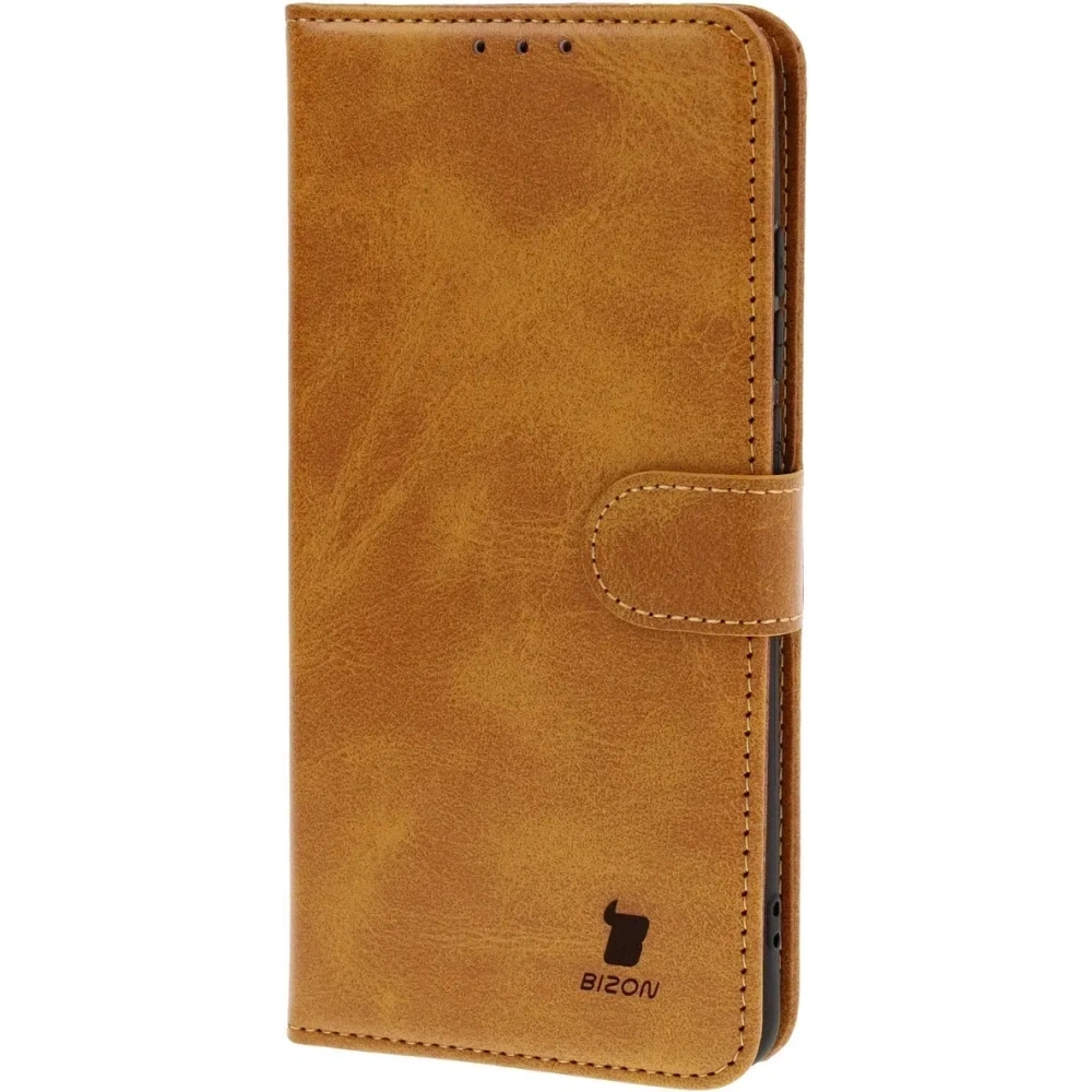 Etui z klapką Bizon Case Pocket do Motorola Edge 60 Fusion / Edge 60 brązowe