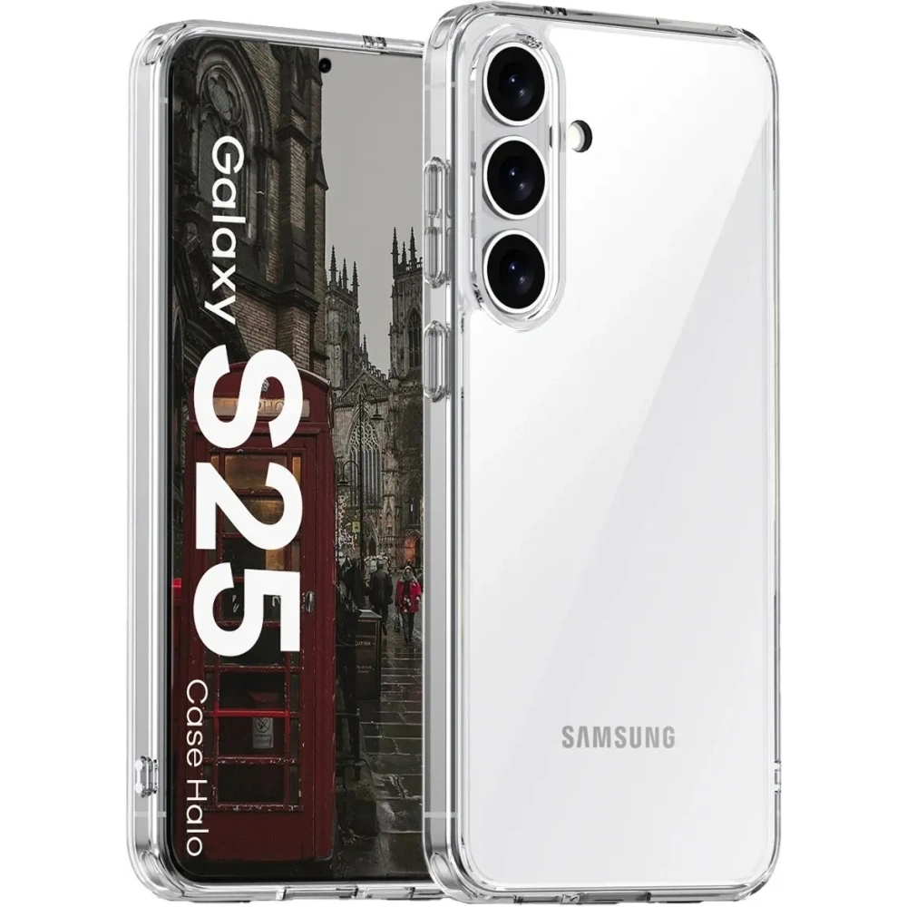 Etui Bizon Case Halo do Samsung Galaxy S25 przezroczyste