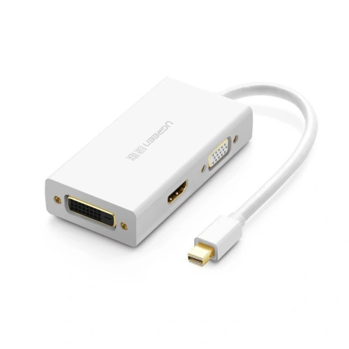 Kup Mini DisplayPort auf HDMI/VGA/DVI-Adapter UGREEN MD114 (weiß) - UGR376WHT - {ean13} - Sklep Home Screen