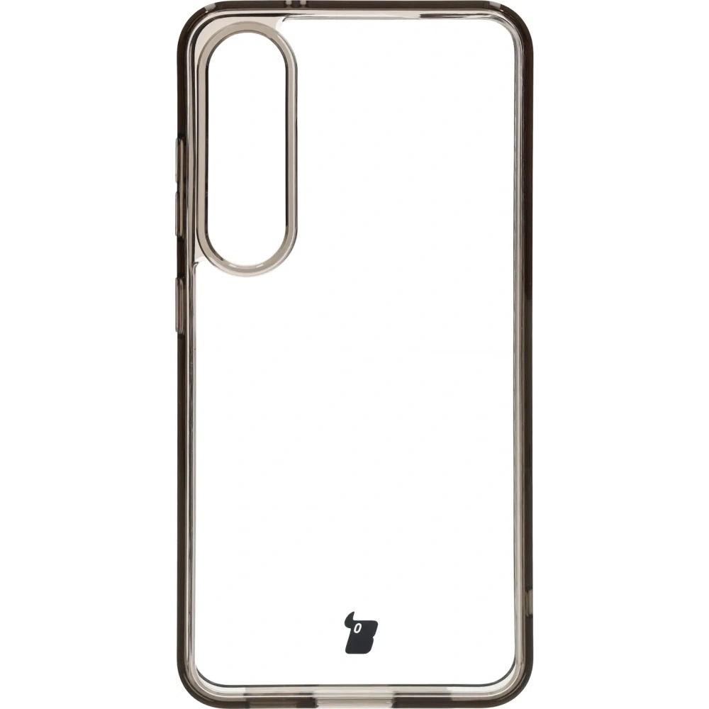 Etui Bizon Case Halo do Samsung Galaxy S25 przydymione-czarne