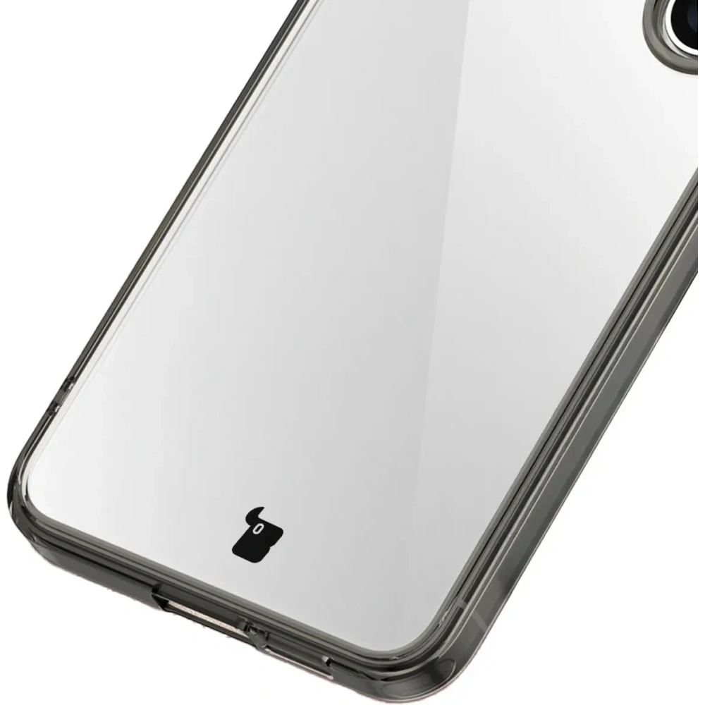 Etui Bizon Case Halo do Samsung Galaxy S25 przydymione-czarne