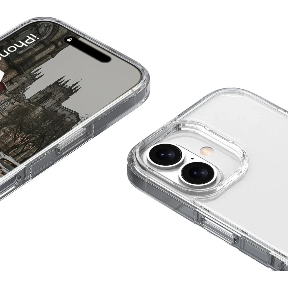 Etui Bizon Case Halo do Apple iPhone 16 przezroczyste