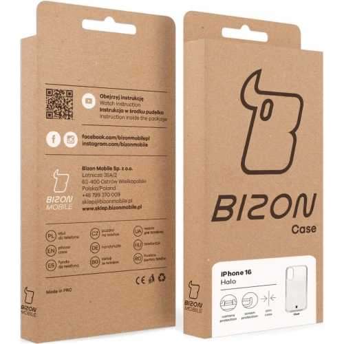 Kup Bizon Case Halo Apple iPhone 16 klar - BIZ9371 - {ean13} - Sklep Home Screen