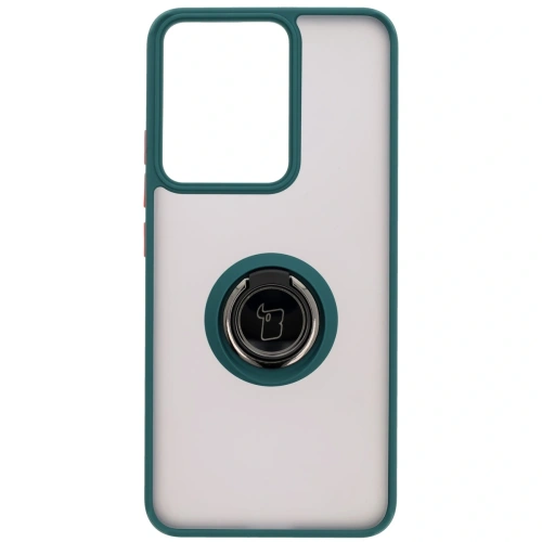 Buy Bizon Case Hybrid Ring Realme 14 5G / 14T 5G smoky with a dark green frame - BIZ9372 - {ean13} - Home Screen Store Europe