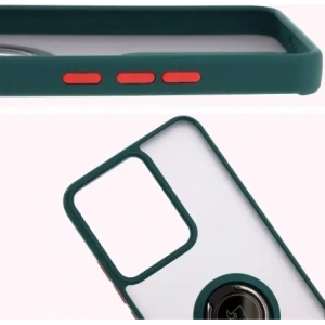 Buy Bizon Case Hybrid Ring Realme 14 5G / 14T 5G smoky with a dark green frame - BIZ9372 - {ean13} - Home Screen Store Europe