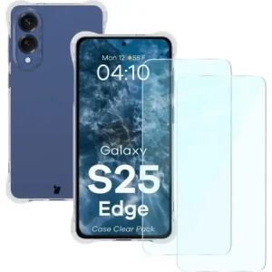 Kup Etui + 2x szkło na ekran Bizon Case Clear Pack do Samsung Galaxy S25 Edge - BIZ9373 - {ean13} - Sklep Home Screen