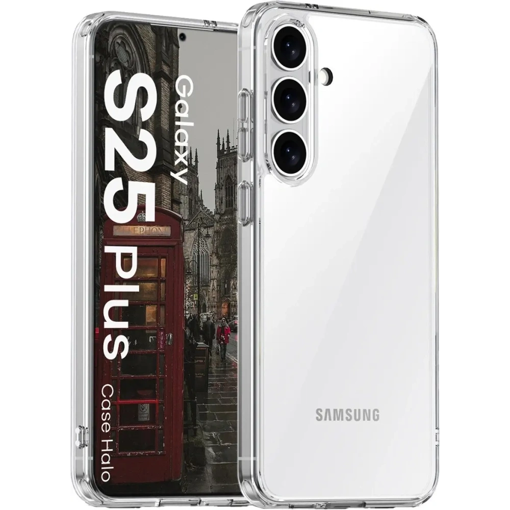 Etui Bizon Case Halo do Samsung Galaxy S25 Plus przezroczyste