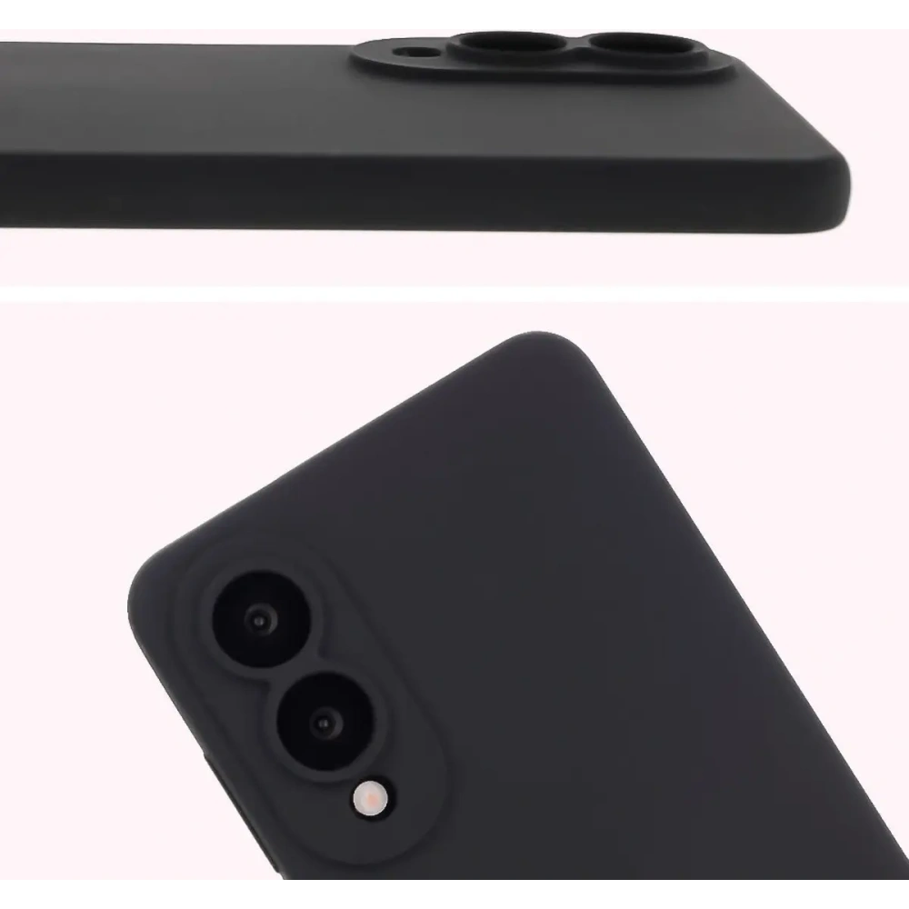 Silikonowe etui Bizon Soft Case do Samsung Galaxy S25 Edge czarne