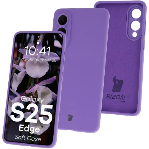Kup Silikonowe etui Bizon Soft Case do Samsung Galaxy S25 Edge fioletowe - BIZ9377 - {ean13} - Sklep Home Screen
