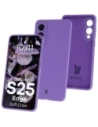 Silikonowe etui Bizon Soft Case do Samsung Galaxy S25 Edge fioletowe