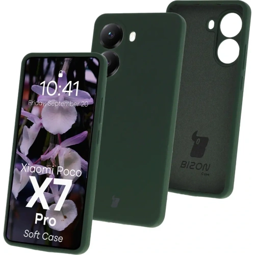 Kup Bizon Soft Case Xiaomi POCO X7 Pro tmavě zelená - BIZ9379 - {ean13} - Sklep Home Screen