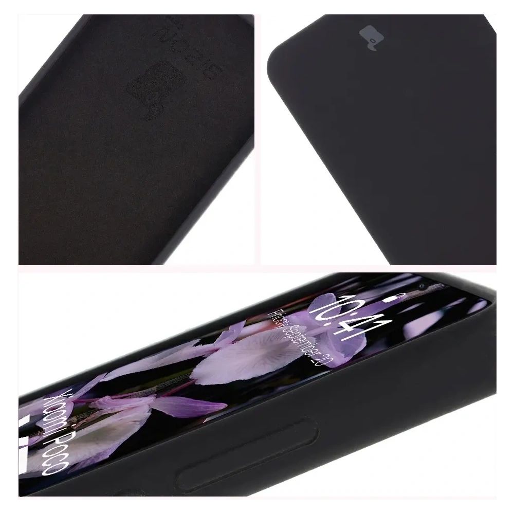 Silikonowe etui Bizon Soft Case do Xiaomi POCO X7 Pro czarne