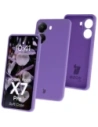 Husă moale Bizon pentru Xiaomi POCO X7 Pro, violetă