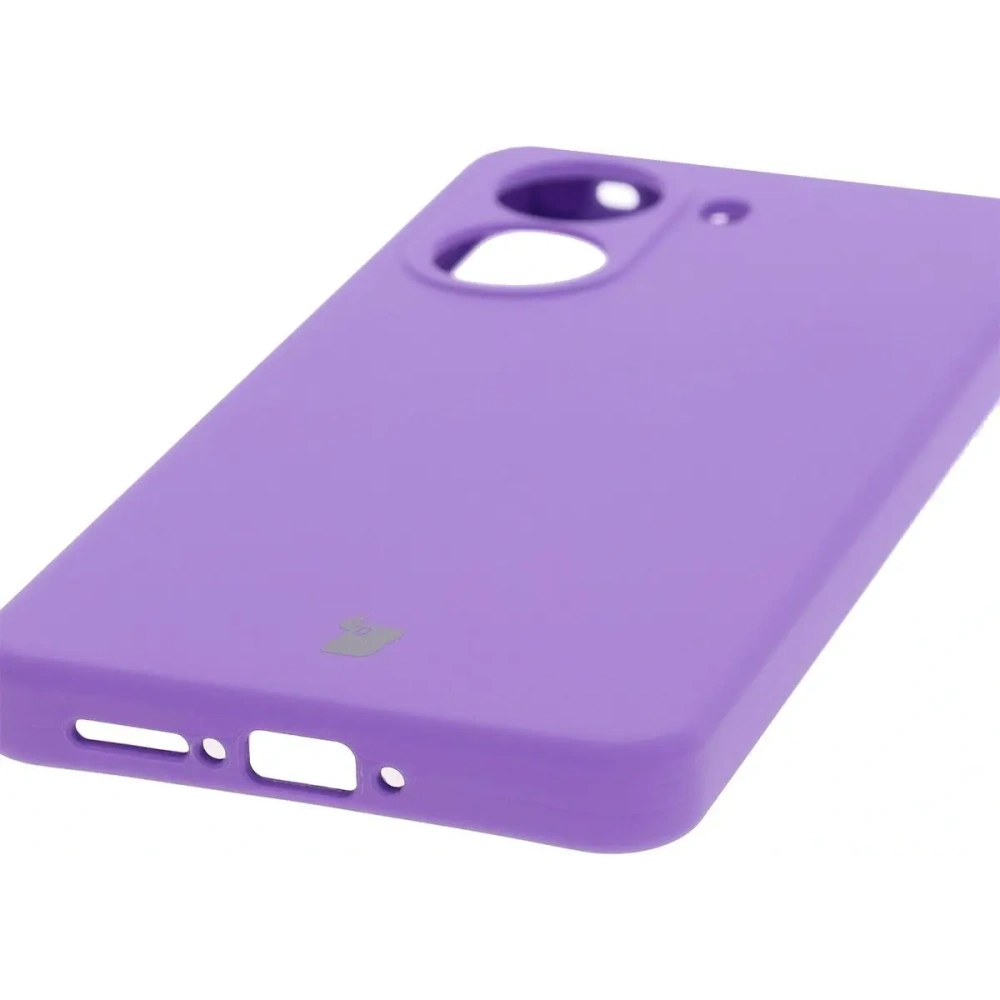 Silikonowe etui Bizon Soft Case do Xiaomi POCO X7 Pro fioletowe
