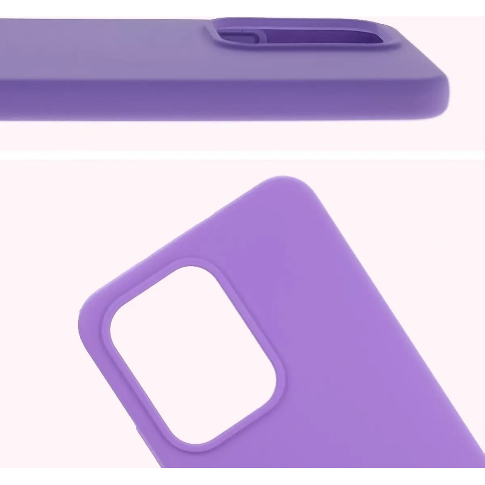 Silikonowe etui Bizon Soft Case do Oppo Reno13 Pro fioletowe
