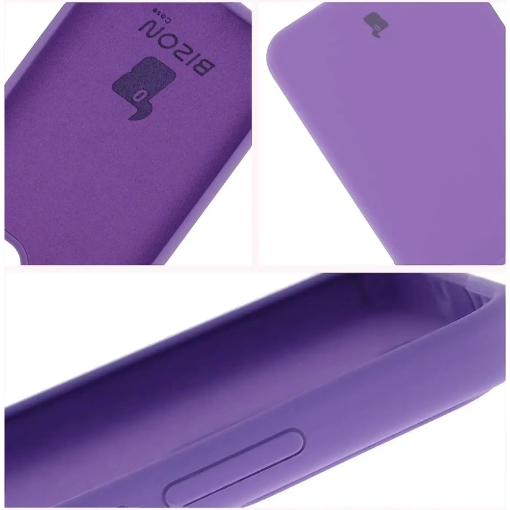 Silikonowe etui Bizon Soft Case do Oppo Reno13 Pro fioletowe