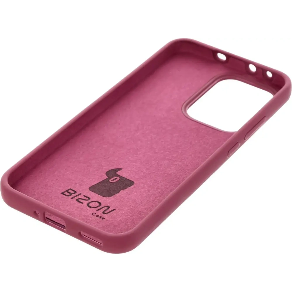Silikonowe etui Bizon Soft Case do Oppo Reno13 ciemnofioletowe