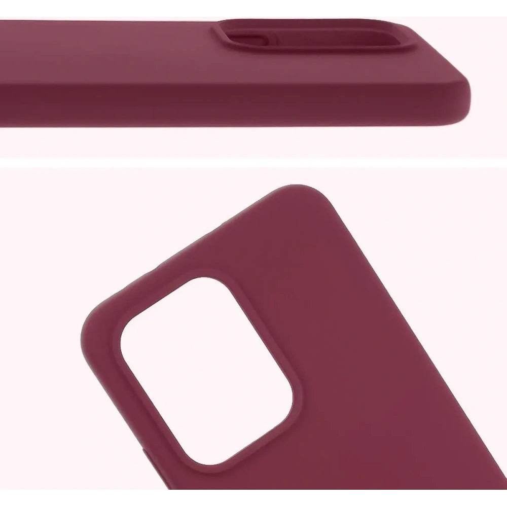 Silikonowe etui Bizon Soft Case do Oppo Reno13 ciemnofioletowe