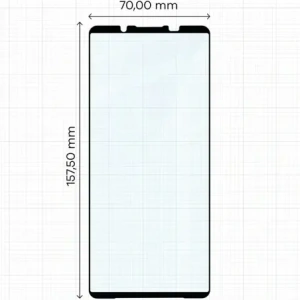 Buy Bizon Glass Edge 2 Xperia 1 VII black frame - BIZ9387 - {ean13} - Home Screen Store Europe