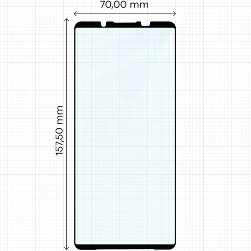 Buy Bizon Glass Edge 2 Xperia 1 VII black frame - BIZ9387 - {ean13} - Home Screen Store Europe