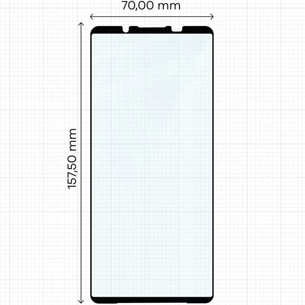 Szkło hartowane Bizon Glass Edge 2 do Xperia 1 VII czarna ramka