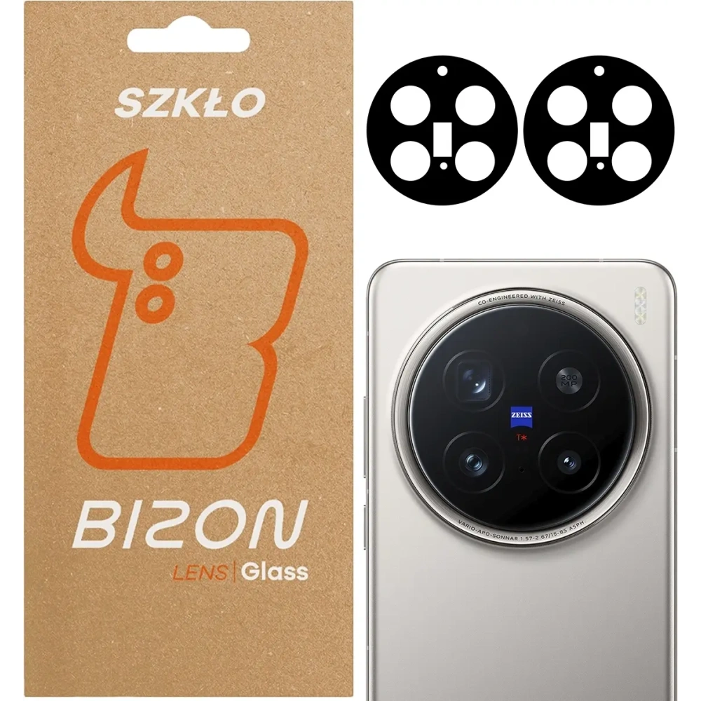 Szkło na aparat Bizon Glass Lens do Vivo X200 Pro [2 PACK]