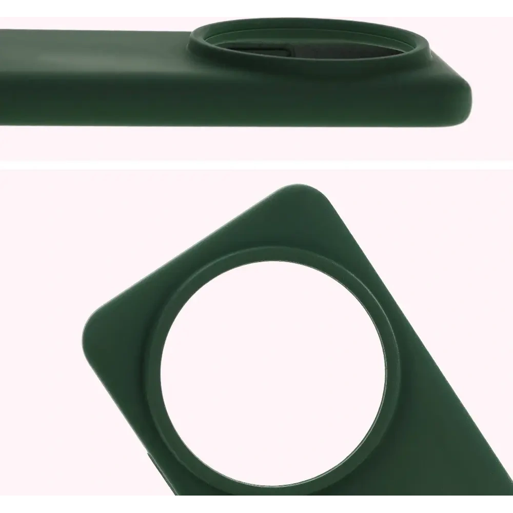 Silikonowe etui Bizon Soft Case do Xiaomi 15 Ultra ciemnozielone