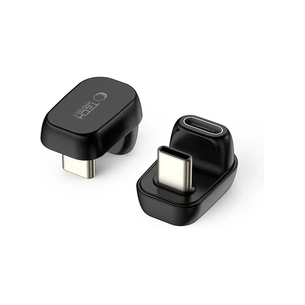 Adapter kątowy Tech-Protect Ultraboost AA04 Angle Adapter USB-C Black
