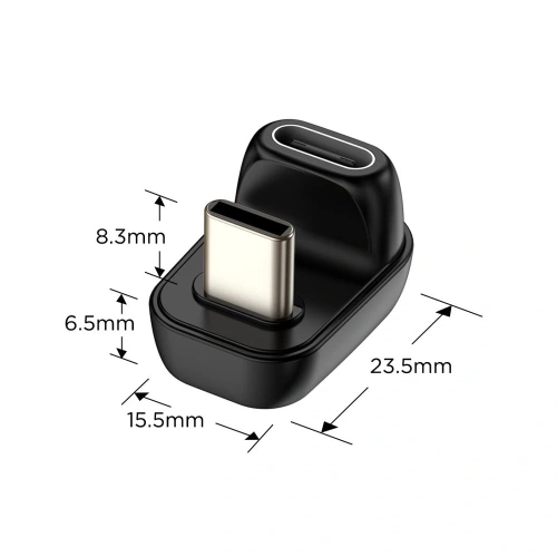 Kup Adapter kątowy Tech-Protect Ultraboost AA04 Angle Adapter USB-C Black - THP4228 - {ean13} - Sklep Home Screen