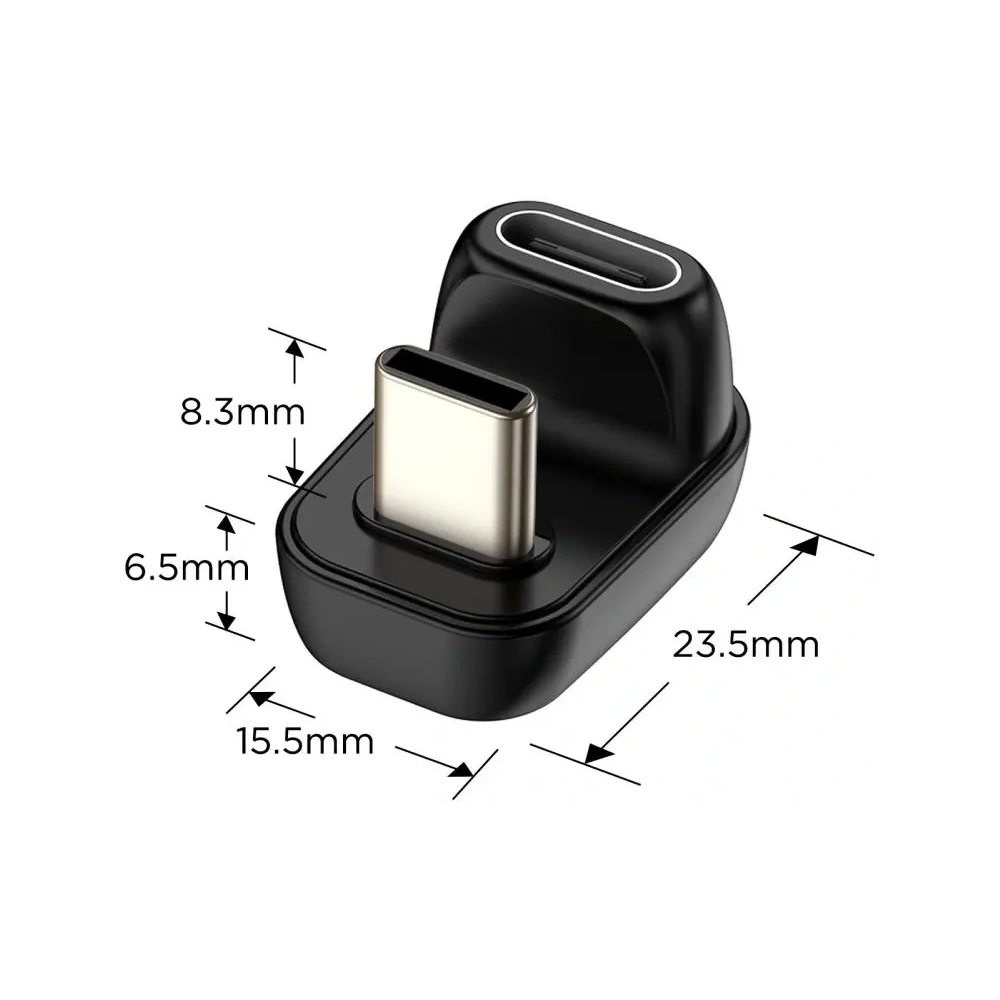 Adapter kątowy Tech-Protect Ultraboost AA04 Angle Adapter USB-C Black