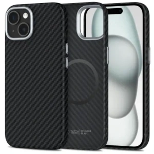 Kup Tech-Protect Ion Carbon MagSafe Apple iPhone 15 schwarz/silber - THP4234 - {ean13} - Sklep Home Screen