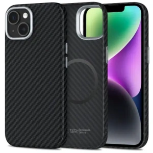 Kup Tech-Protect Ion Carbon MagSafe Apple iPhone 14 fekete/ezüst - 5906302368365 - {ean13} - Sklep Home Screen