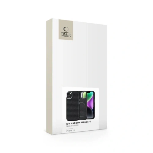 Kup Tech-Protect Ion Carbon MagSafe Apple iPhone 14 fekete/ezüst - THP4235 - {ean13} - Sklep Home Screen